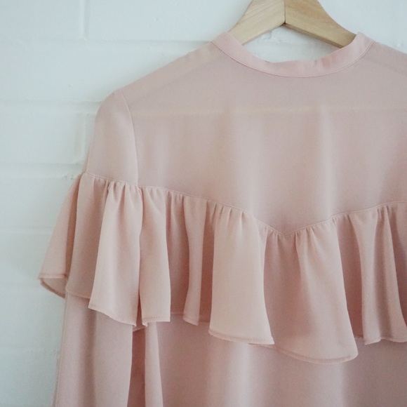 Blush Chiffon Top - Picture 3 of 6